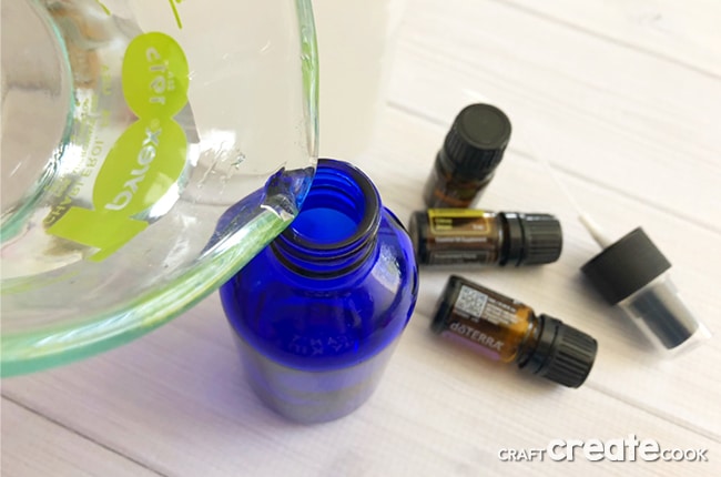 This Kid-Friendly Bug Spray for Ages 3+ will keep the bugs away with just a couple simple ingredients mixed with essential oils.