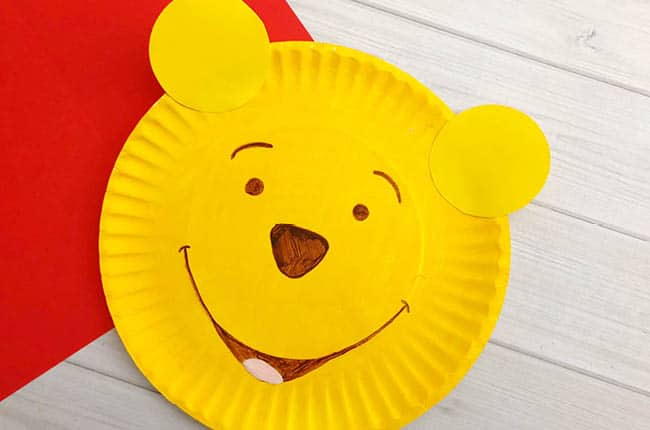 Our Christopher Robin Inspired Pooh Bear Craft is the easiest craft to get you excited about the new Christopher Robin movie in theaters soon.