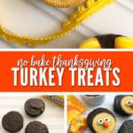 These No Bake Thanksgiving Turkey Treats are the perfect treat to make with the kids on Thanksgiving!