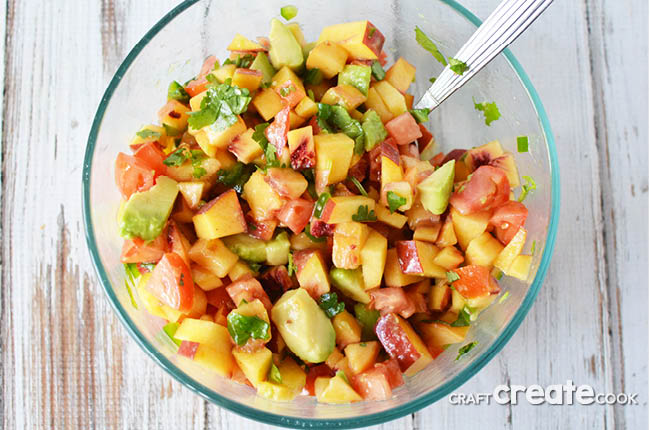 Homemade Peach Salsa is easy to make and will have your taste buds asking for more!