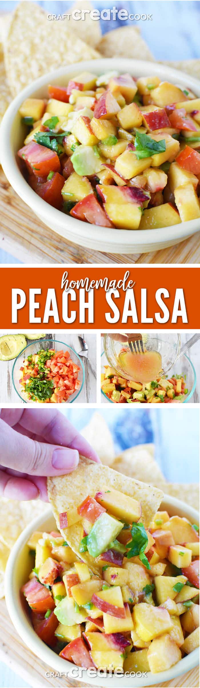 Homemade Peach Salsa - Craft Create Cook