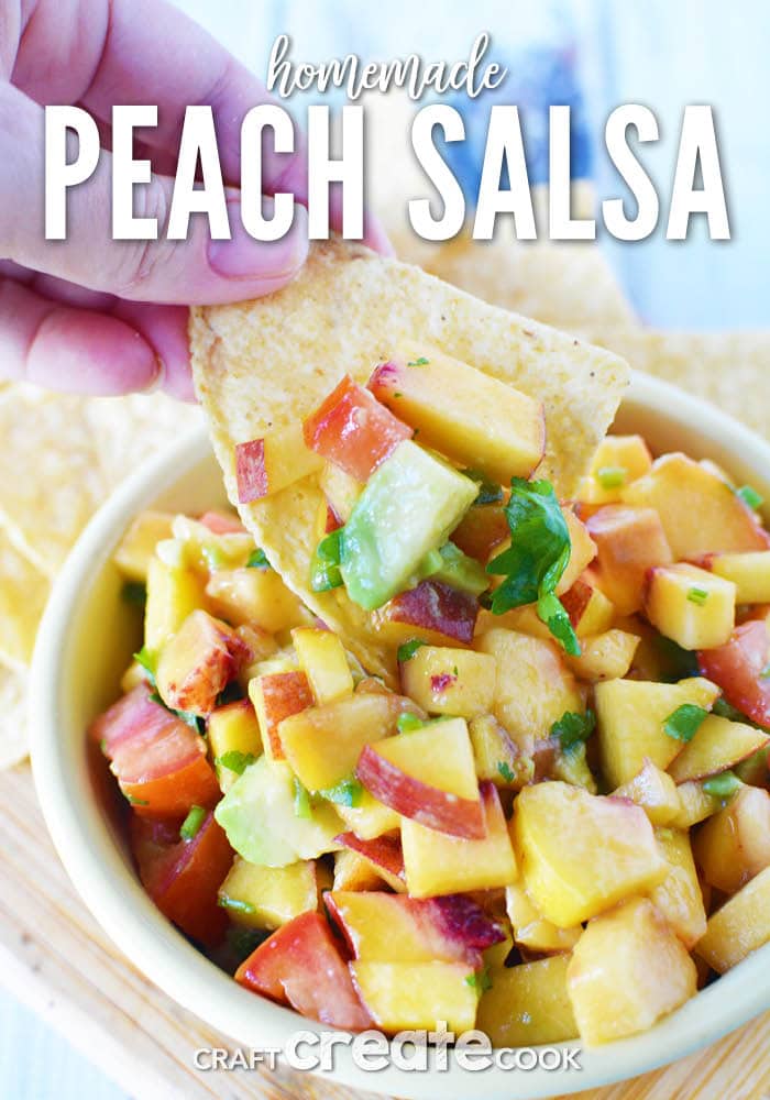 Homemade Peach Salsa is easy to make and will have your taste buds asking for more!