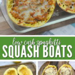 Low carb spaghetti squash boats are the perfect easy fall dinner idea!