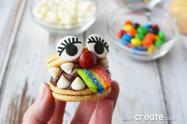 Take your creativity to a whole new level with these easy to make no bake monster cookies!