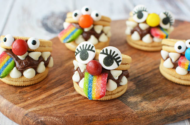 Take your creativity to a whole new level with these easy to make no bake monster cookies!