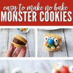 Take your creativity to a whole new level with these easy to make no bake monster cookies!