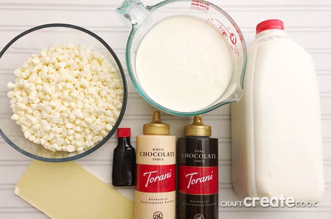 This Slow Cooker White Hot Chocolate tastes like a sweet white chocolate bar and is the best way to warm you up on a chilly day.