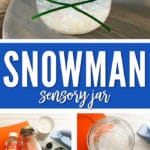 Need a craft to make with your kids during winter? Our Snowman Sensory Jar is the perfect one!