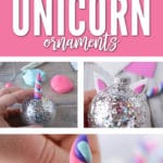 You'll bring a smile and sparkle to someone's life with these simple DIY Unicorn Ornaments!