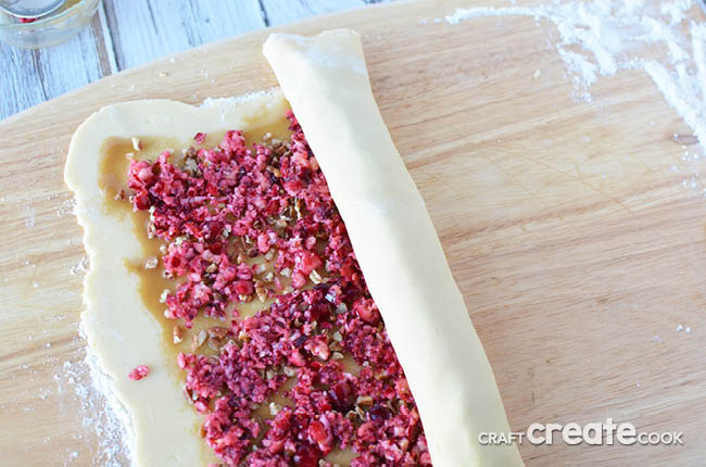 Cranberry pinwheel slice and bake cookies are soon to be a holiday favorite in your home!