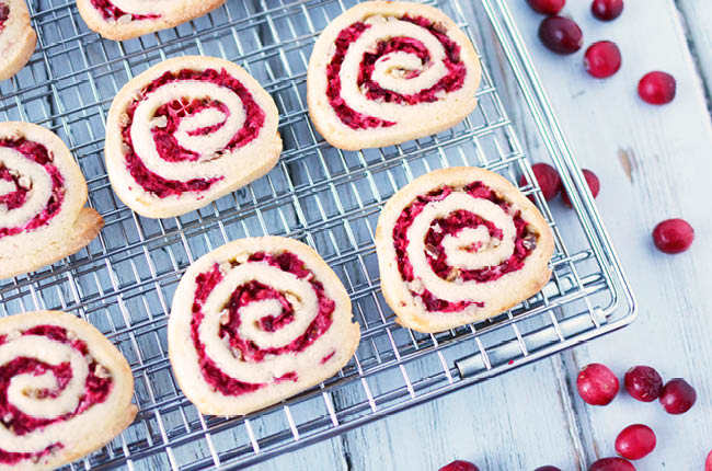 Cranberry pinwheel slice and bake cookies are soon to be a holiday favorite in your home!