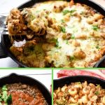 Baked tortellini collage