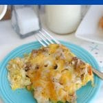 Breakfast casserole collage