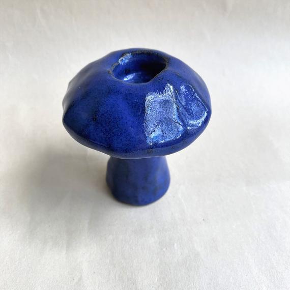 Butterfly Puddler - Mushroom-butterfly feeder -Royal blue