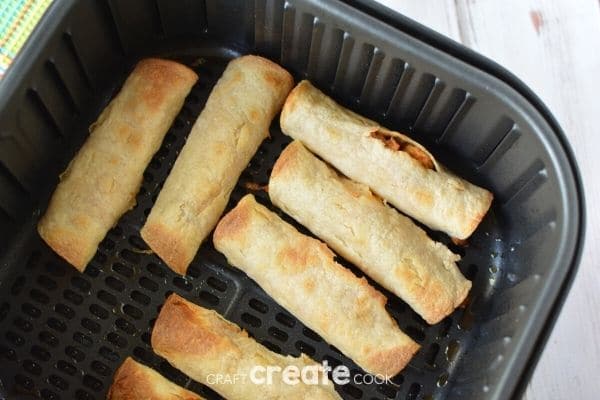 Taquitos with crispy exterior