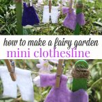 Fairy garden clothesline collage