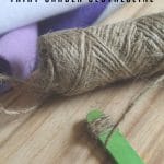 Supplies for fairy garden clothesline