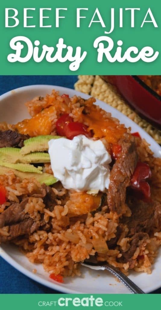 Cheesy Beef Fajita Dirty Rice Casserole Craft Create Cook