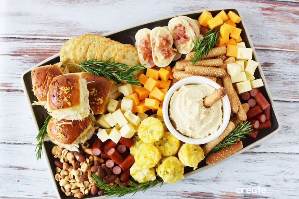 Fall grazing board on table