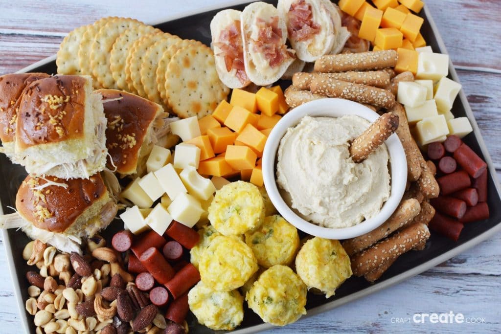 Fall grazing board on table