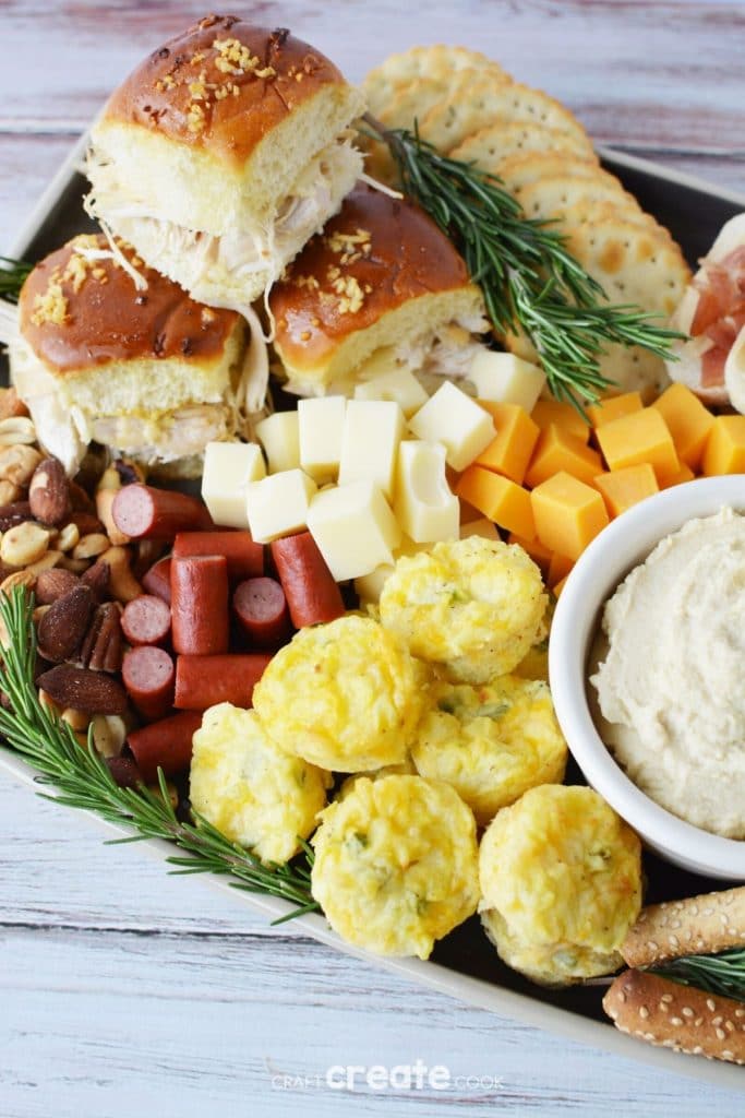 Fall grazing board on table