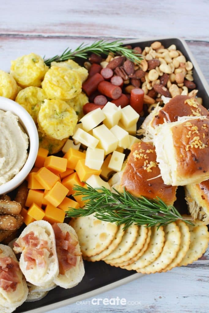 Fall grazing board on table