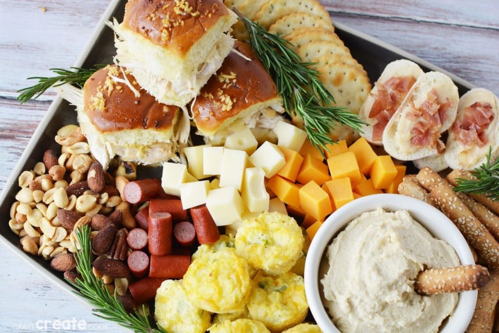 Fall grazing board on table