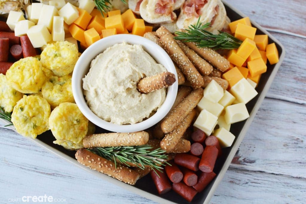 Fall grazing board on table