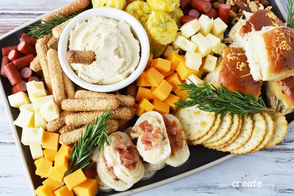 Fall grazing board on table