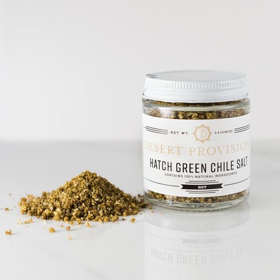 Hatch Green Chile Salt mild or hot // 100% all natural // | Etsy