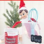 Elf in bucket of flour