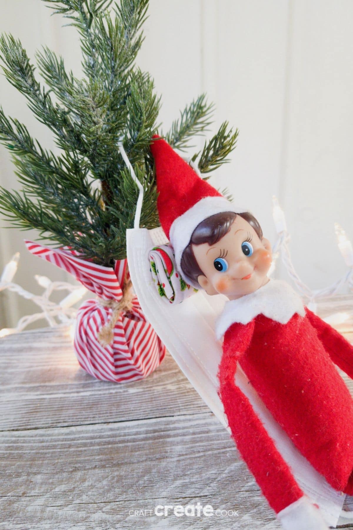 Elf on The Shelf Uses Face Mask as Hammock Craft Create Cook