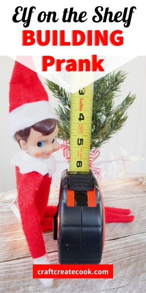 Elf on the shelf with tape measure