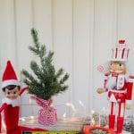 Elf on the shelf with tape measure