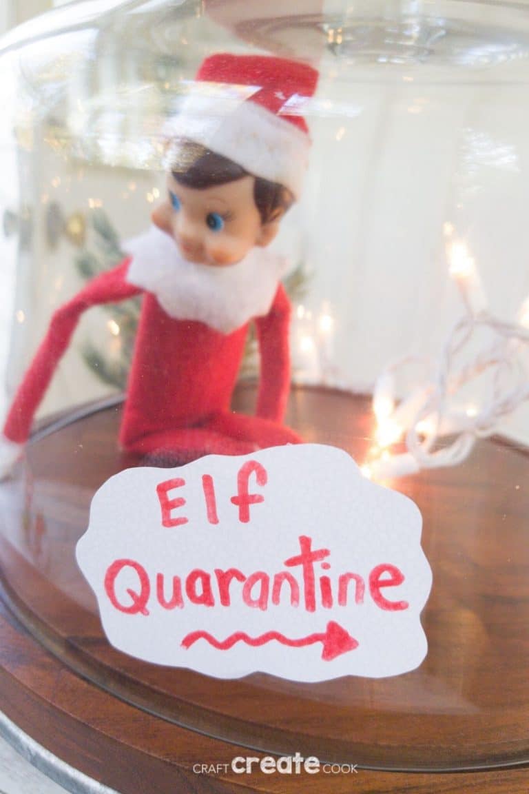 Easy Elf on the Shelf Quarantine Idea Craft Create Cook