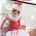 Elf in cake stand