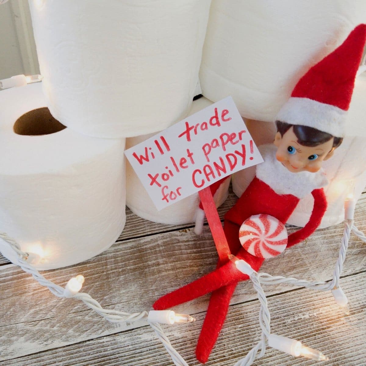 Elf sells toilet paper