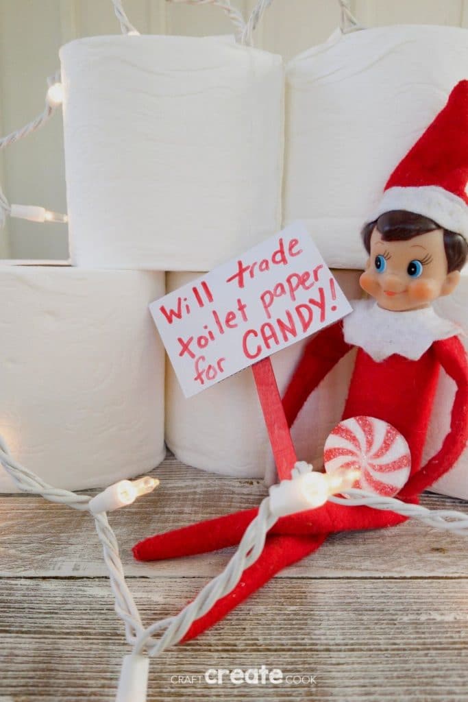 Elf sells toilet paper