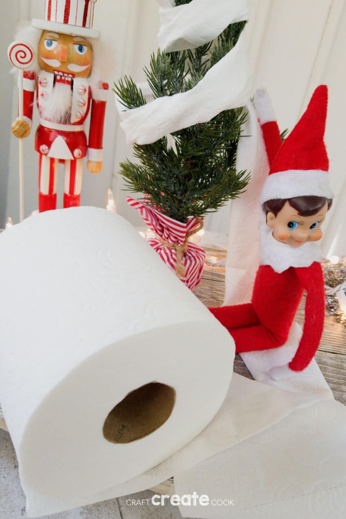 Elf on the Shelf Wasting Toilet Paper Craft Create Cook